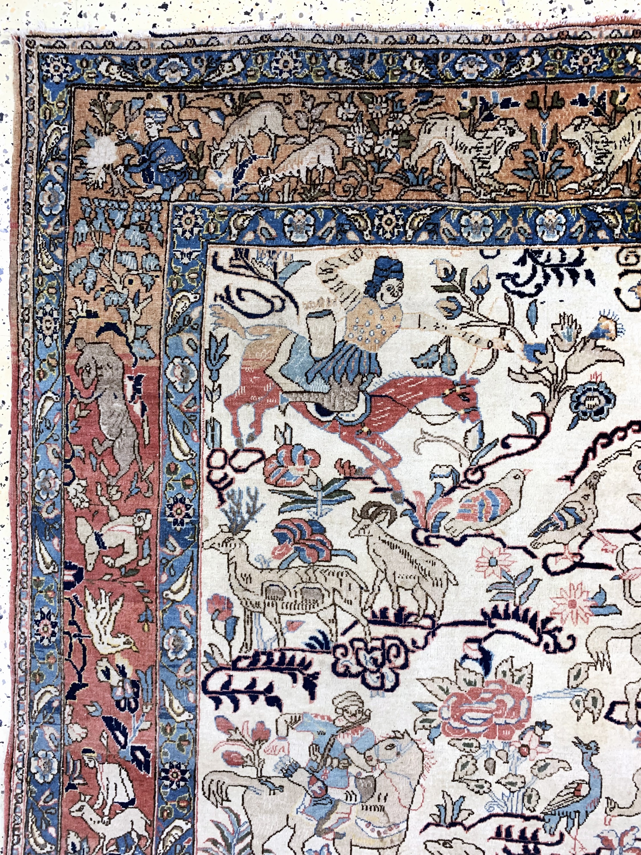 Detail c: Ghom Kork, Persien, Mitte 20.Jhd, Korkwolle, ca. 200 x 140 cm, EHZ: 3