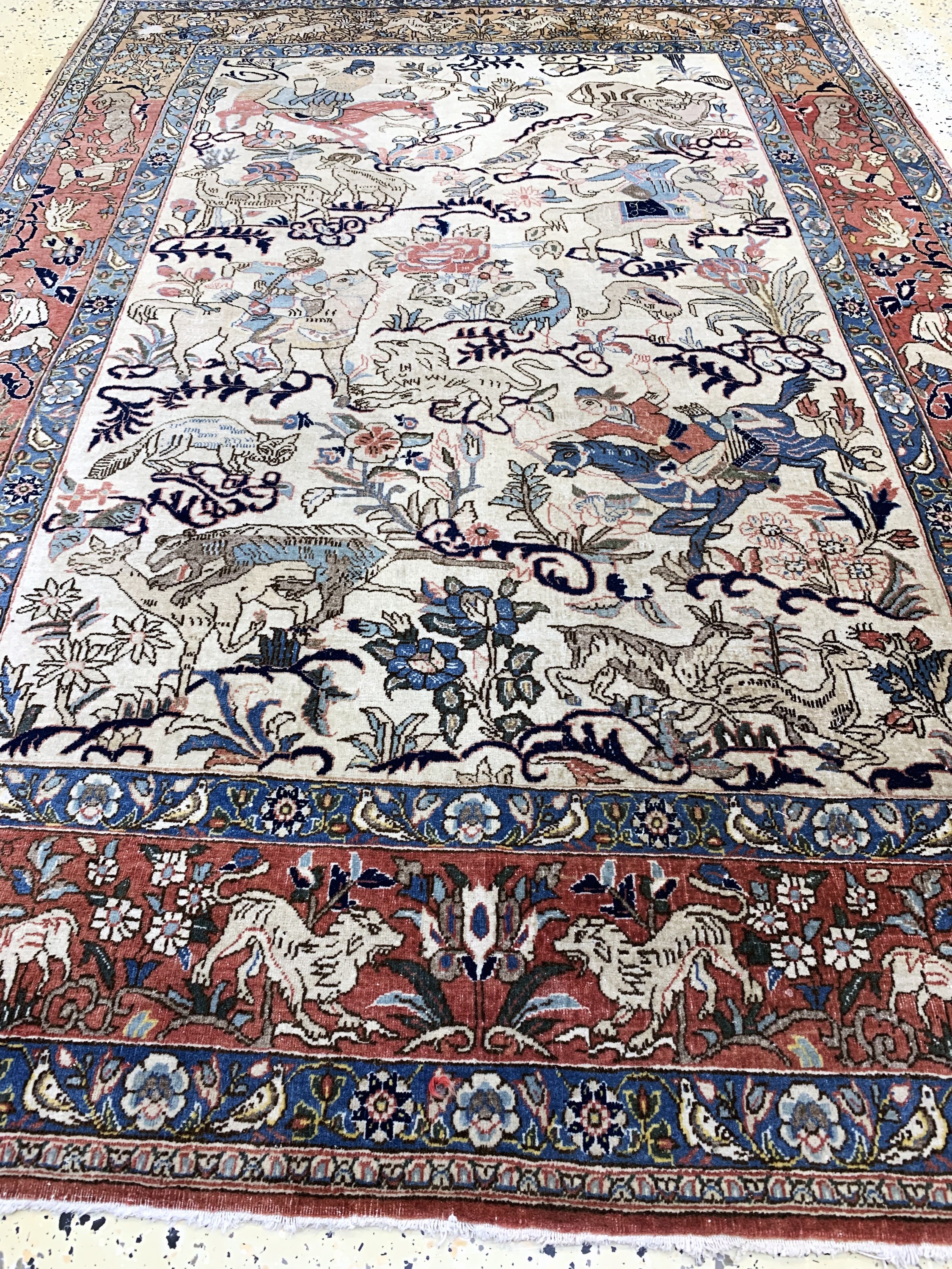 Detail e: Ghom Kork, Persien, Mitte 20.Jhd, Korkwolle, ca. 200 x 140 cm, EHZ: 3