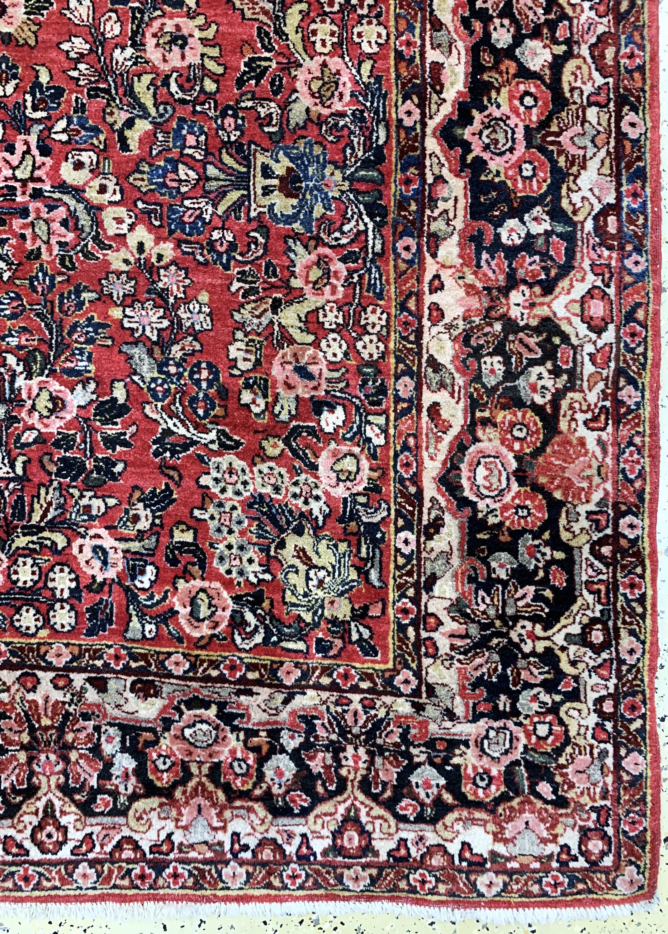 Detail a: Us Re-Import Sarogh, Persien, Anfang 20.Jhd, Wolle auf Baumwolle, ca. 280 x 188 cm,EHZ: 2