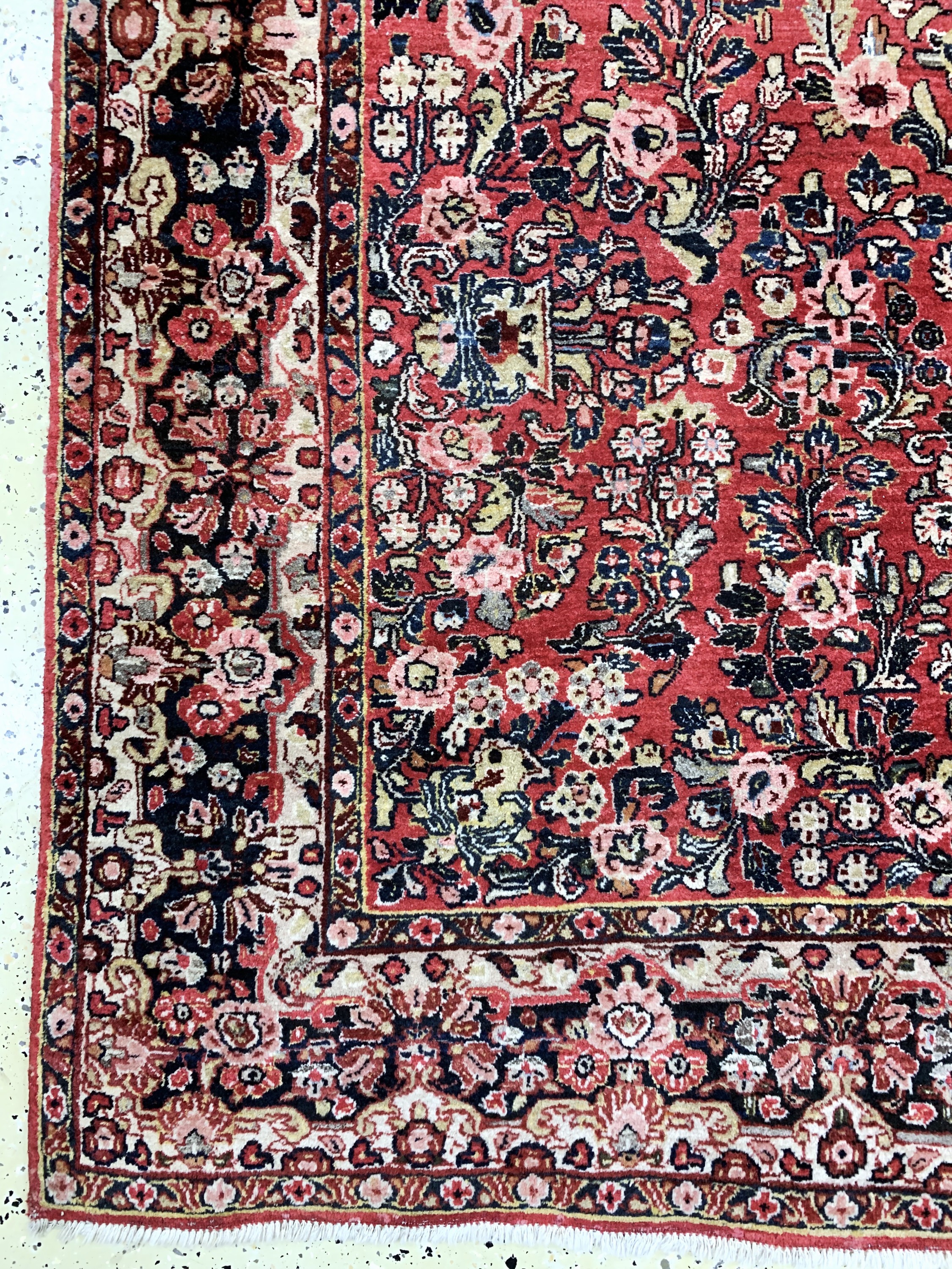 Detail b: Us Re-Import Sarogh, Persien, Anfang 20.Jhd, Wolle auf Baumwolle, ca. 280 x 188 cm,EHZ: 2