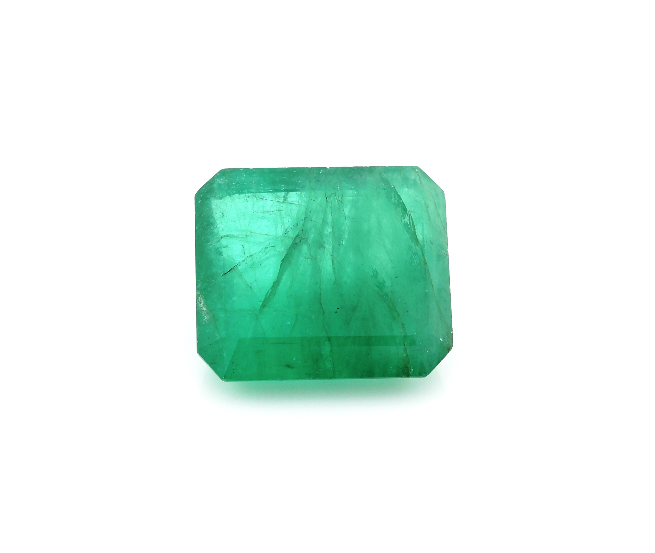 Loser Smaragd im Emerald-Cut, ca. 6.69 ct
