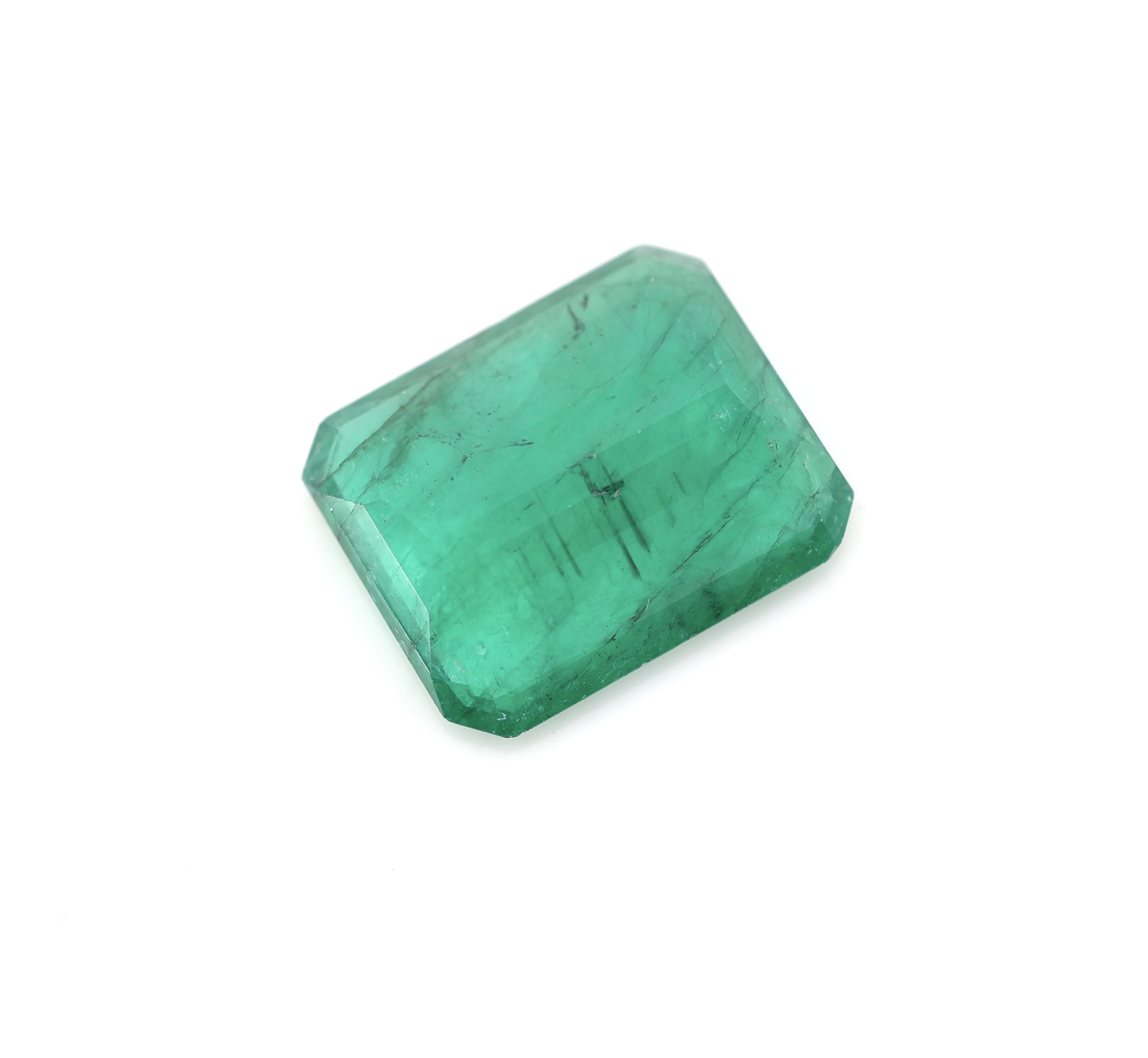 Detail a: Loser Smaragd, im Emerald-Cut, ca. 2.84 ct
