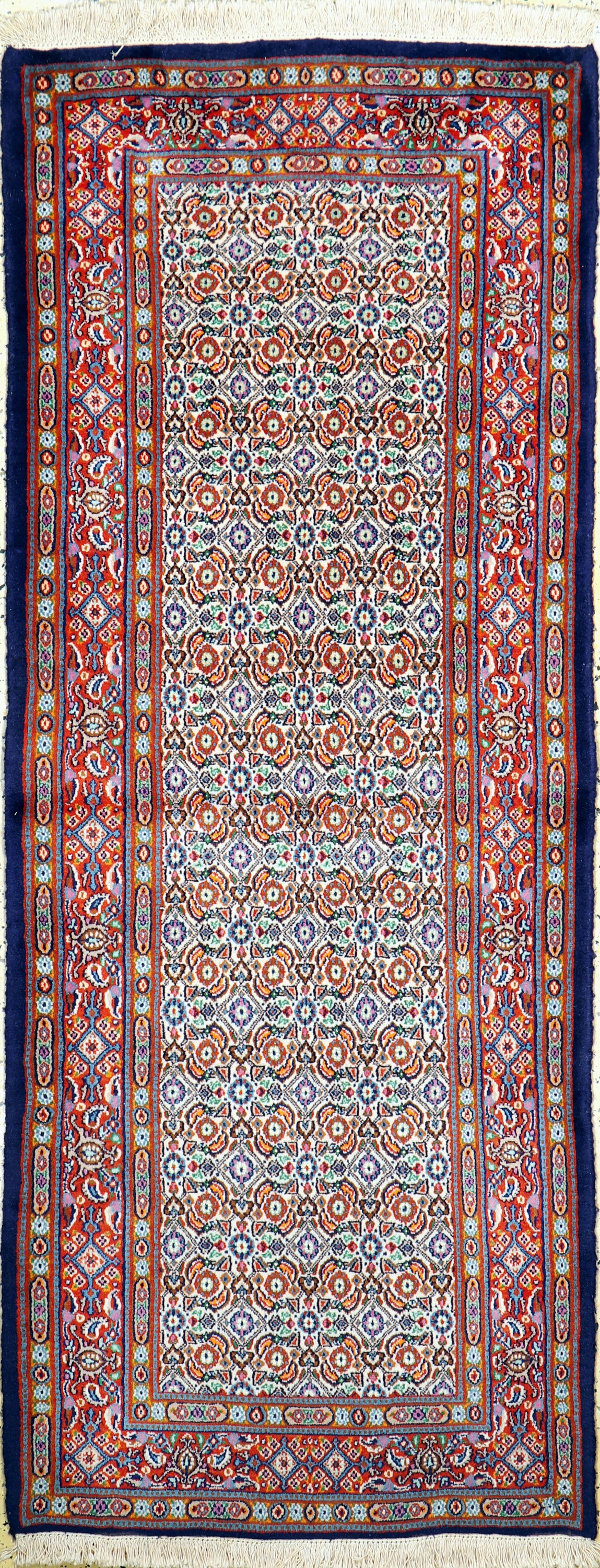 Image 26859327 - Mud fein, Persien, Neuwertig, Wolle mit Seide, ca. 195 x 76 cm Schätzpreis: 590, - EUR