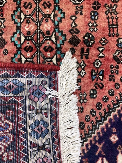 26859328c - 2 Lots Mud & Abadeh, Persien, Ende 20.Jhd, Wolle auf Baumwolle, ca. 200 x 80 cm, Abadeh ...