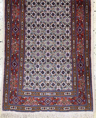 26859328e - 2 Lots Mud & Abadeh, Persien, Ende 20.Jhd, Wolle auf Baumwolle, ca. 200 x 80 cm, Abadeh ...
