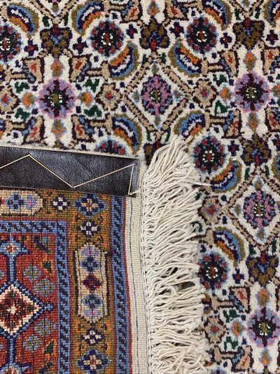 26859328f - 2 Lots Mud & Abadeh, Persien, Ende 20.Jhd, Wolle auf Baumwolle, ca. 200 x 80 cm, Abadeh ...