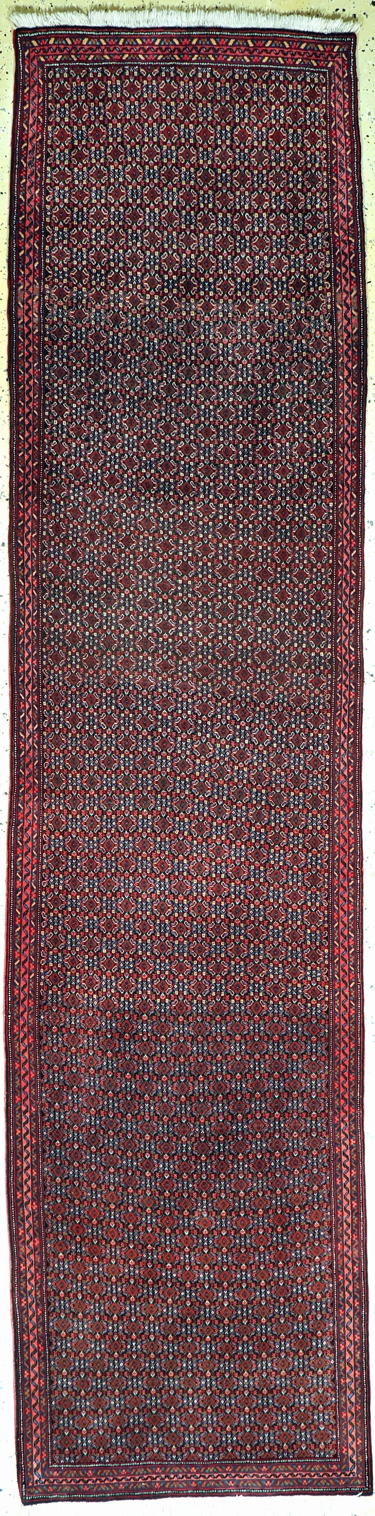 Senneh , Persien, Wolle auf Baumwolle, ca. 337 x 80 cm, EHZ: 1-2