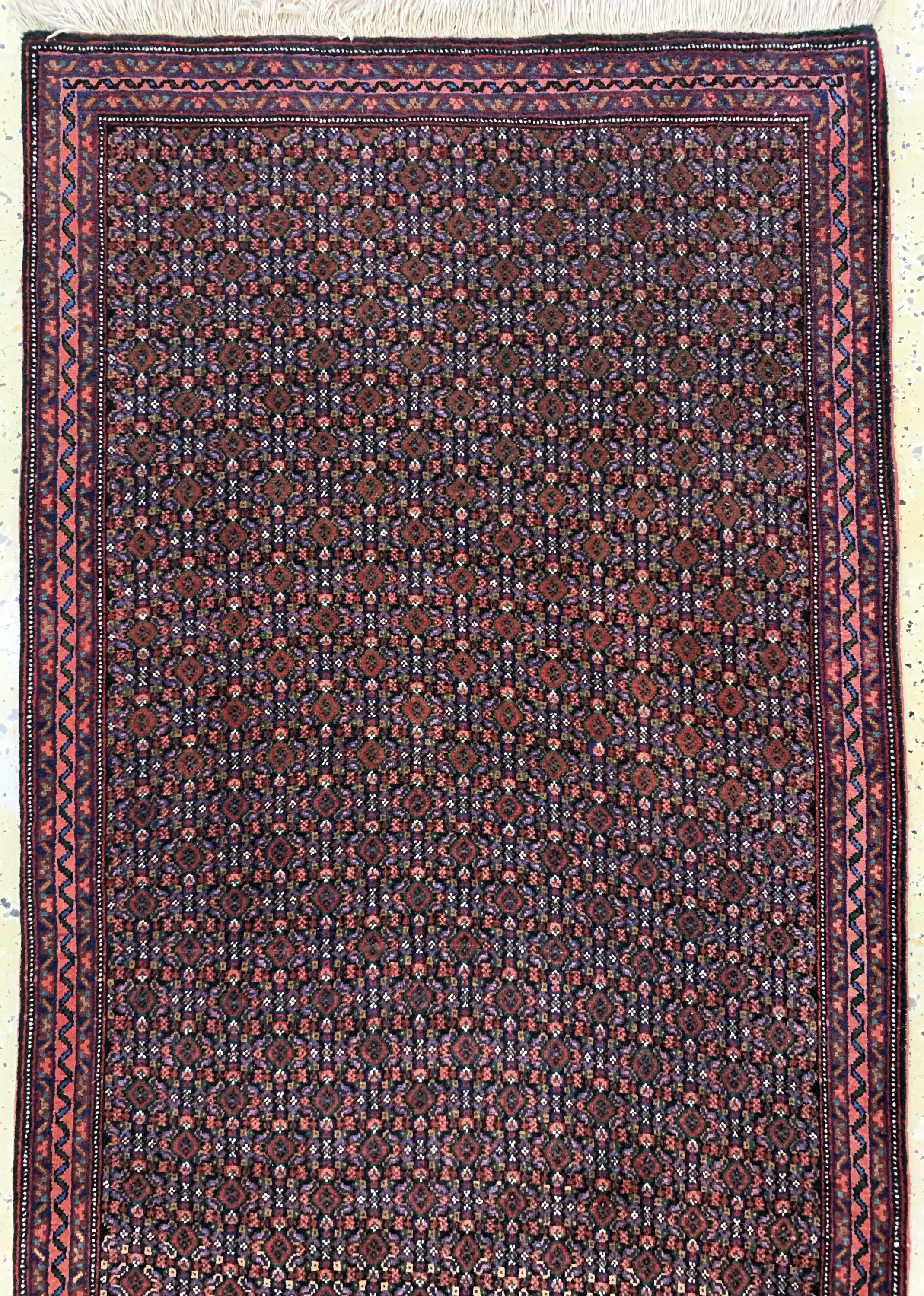 Detail a: Senneh , Persien, Wolle auf Baumwolle, ca. 337 x 80 cm, EHZ: 1-2