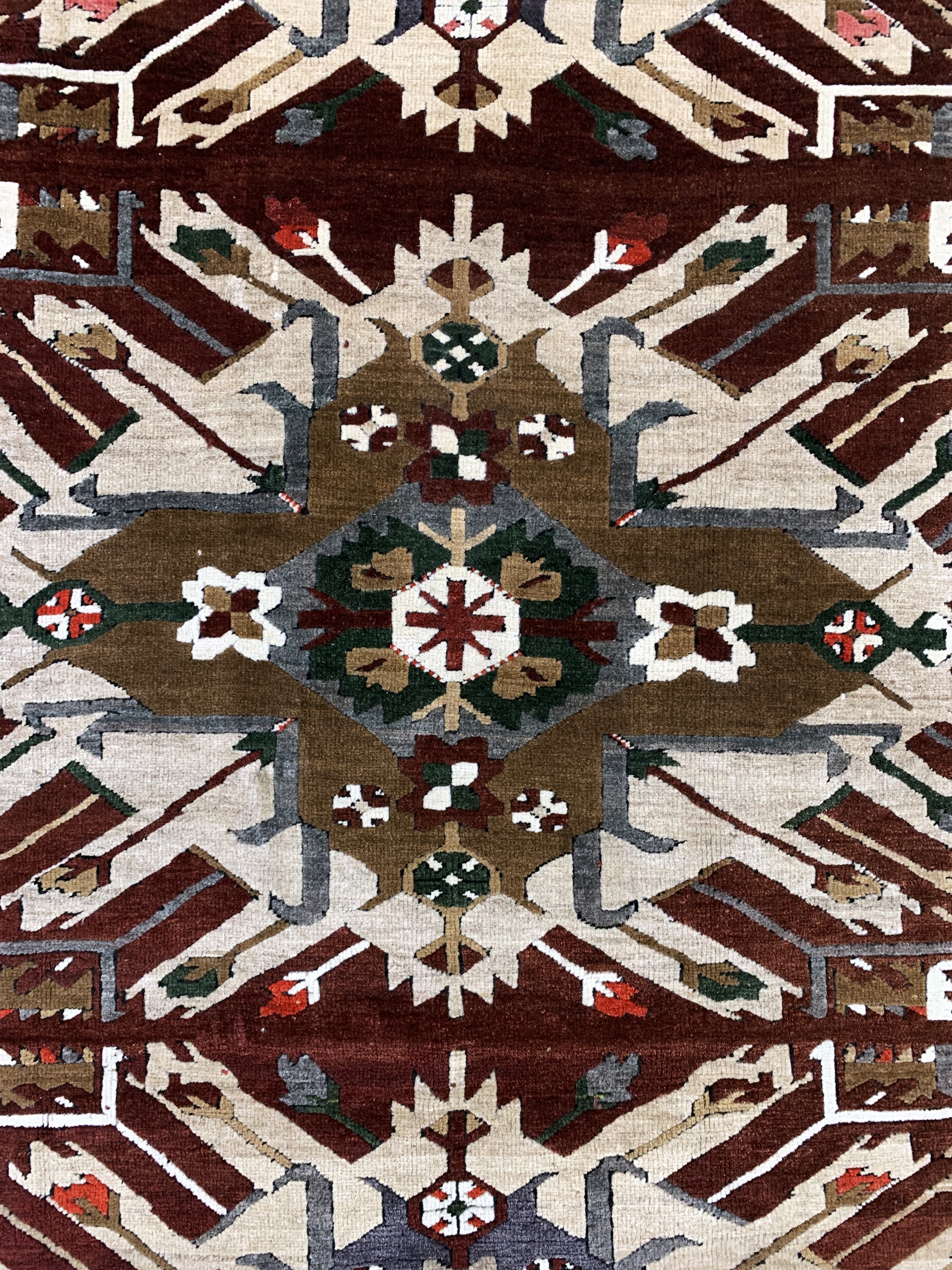 Detail c: Kars Kazak, Türkei, Ende 20.Jhd., Wolle aufWolle, ca. 350 x 200 cm, EHZ: 1-2