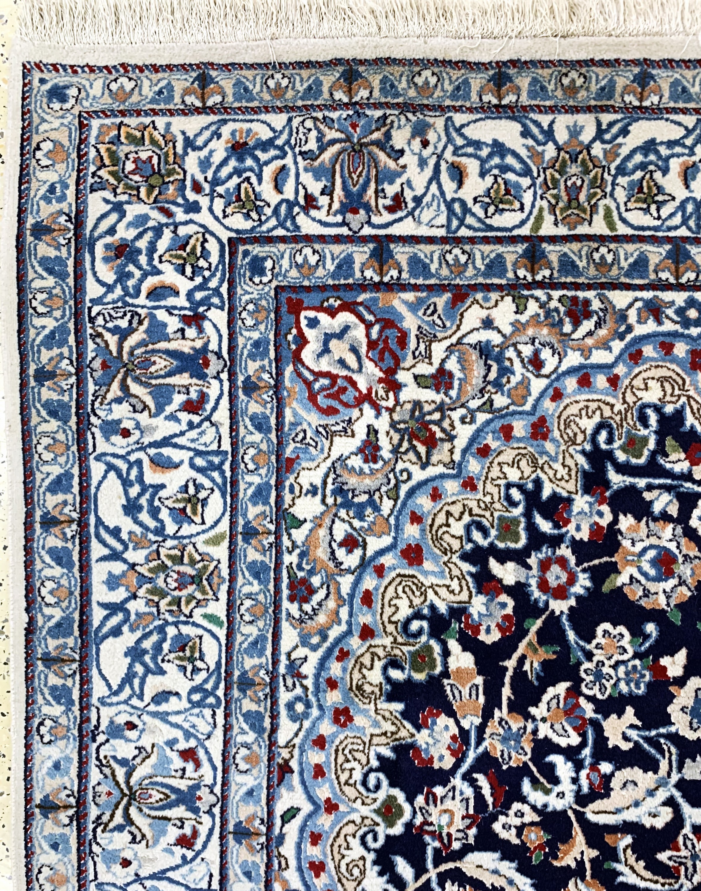 Detail d: Nain, Persien, Ende 20.Jhd, Wolle auf Baumwolle, ca. 300 x 204 cm, EHZ: 2