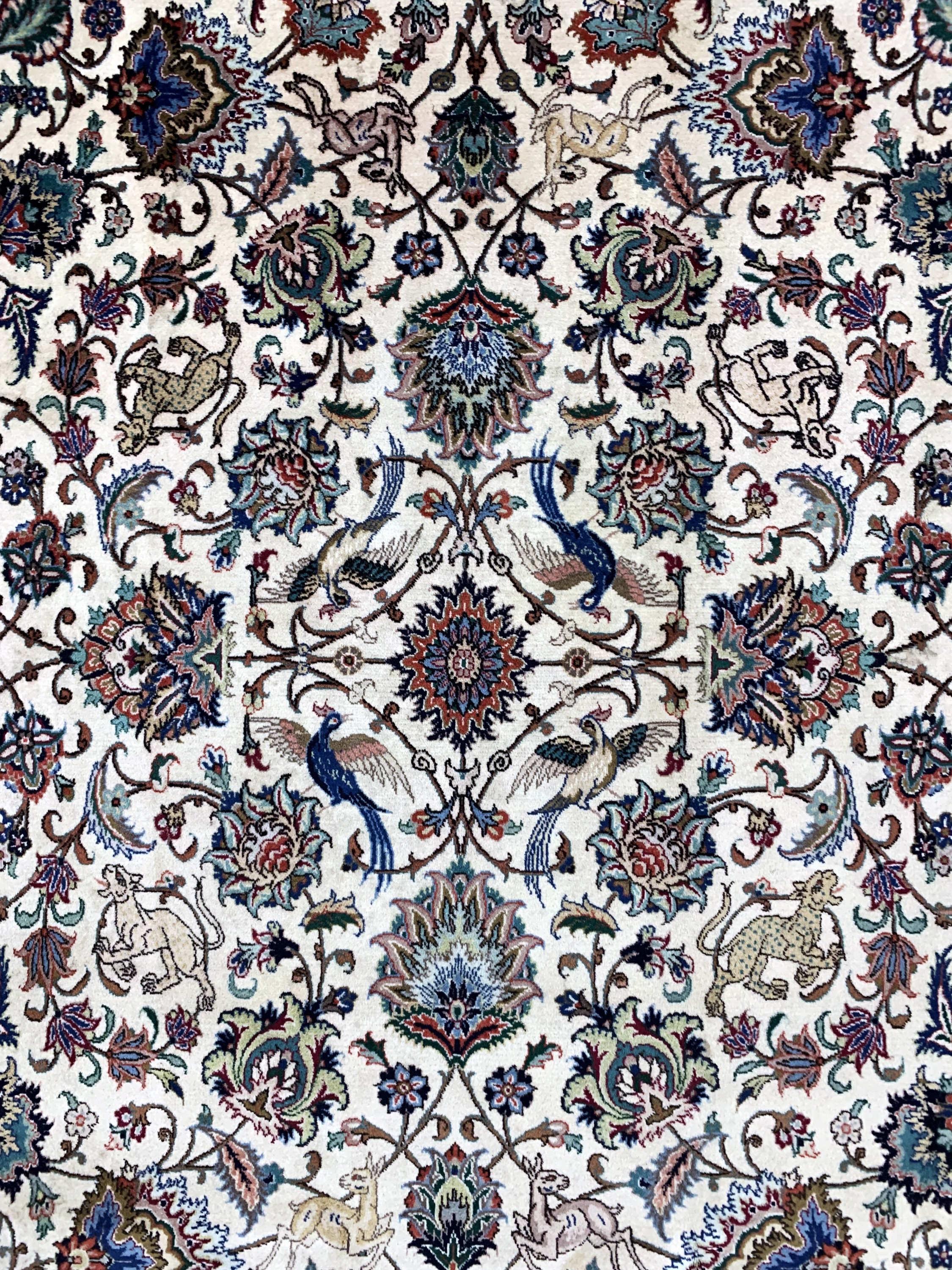 Detail c: Täbriz fein, Persien, Mitte 20.Jhd, Korkwolle auf Baumwolle, ca. 295 x 200 cm, Reinigungsbedürftig, EHZ: 2