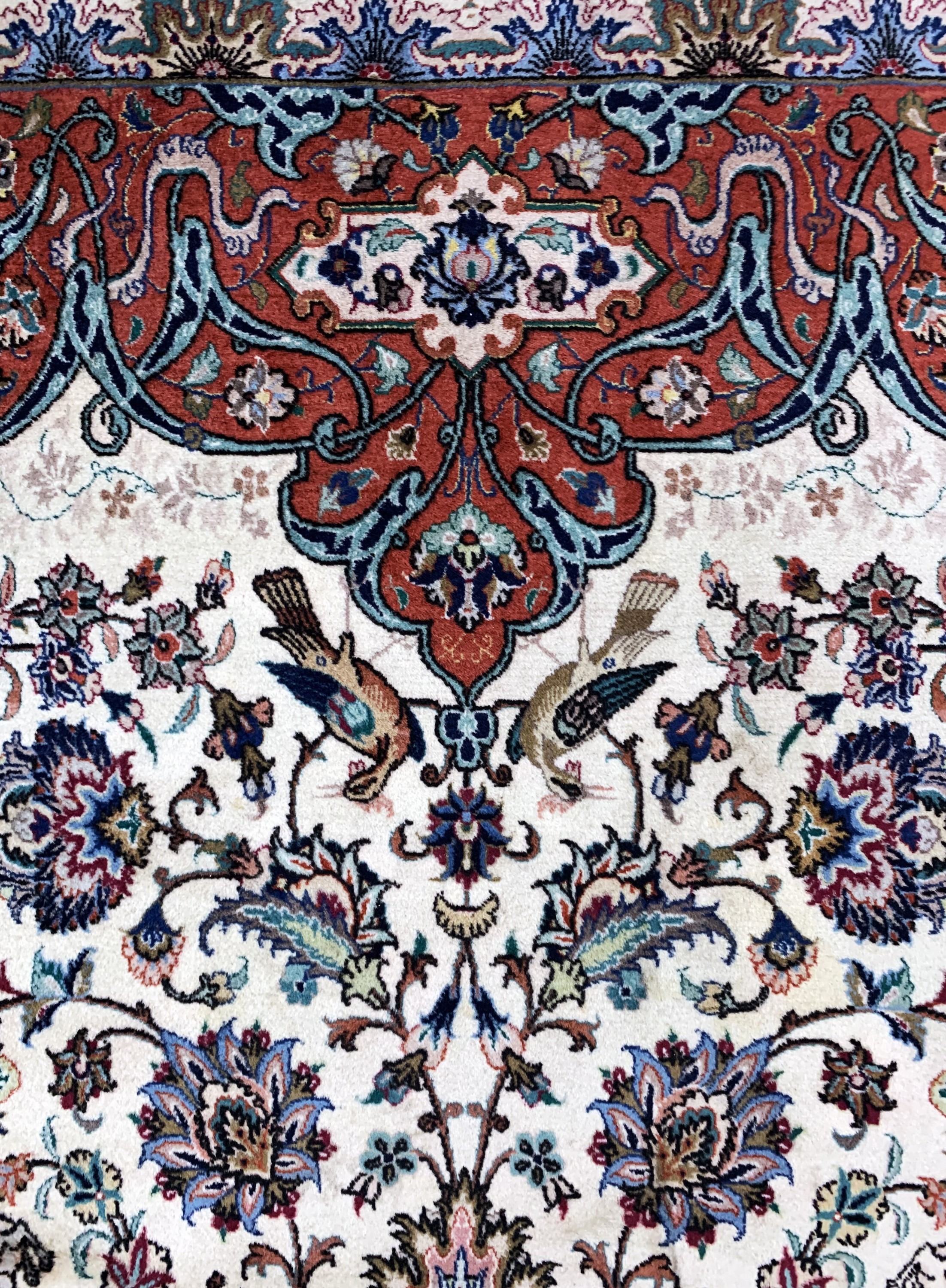 Detail f: Täbriz fein, Persien, Mitte 20.Jhd, Korkwolle auf Baumwolle, ca. 295 x 200 cm, Reinigungsbedürftig, EHZ: 2