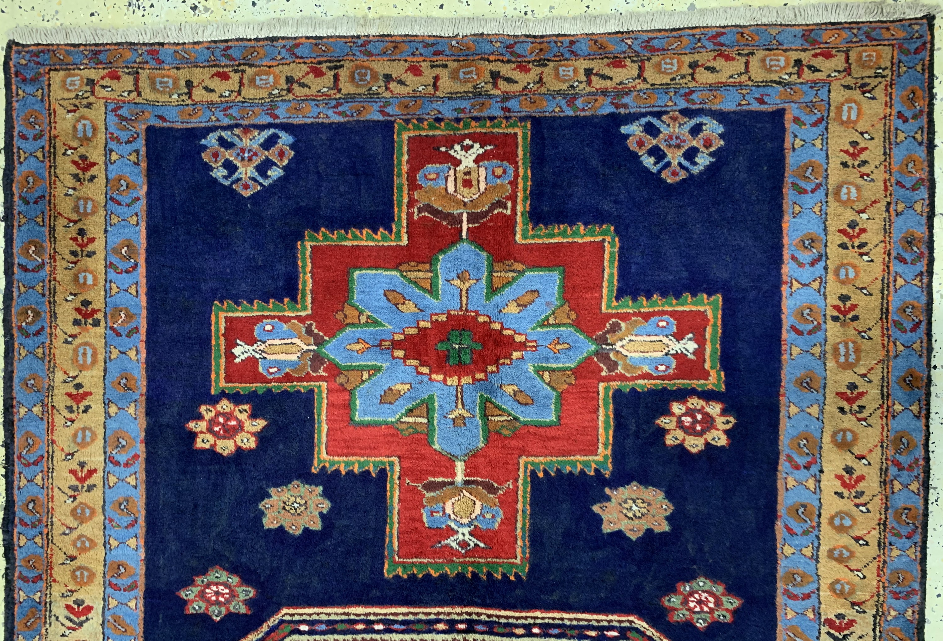 Detail a: Meschgin alt, Persien, Mitte 20.Jhd, Wolle auf Baumwolle, ca. 238 x 150 cm, EHZ: 2