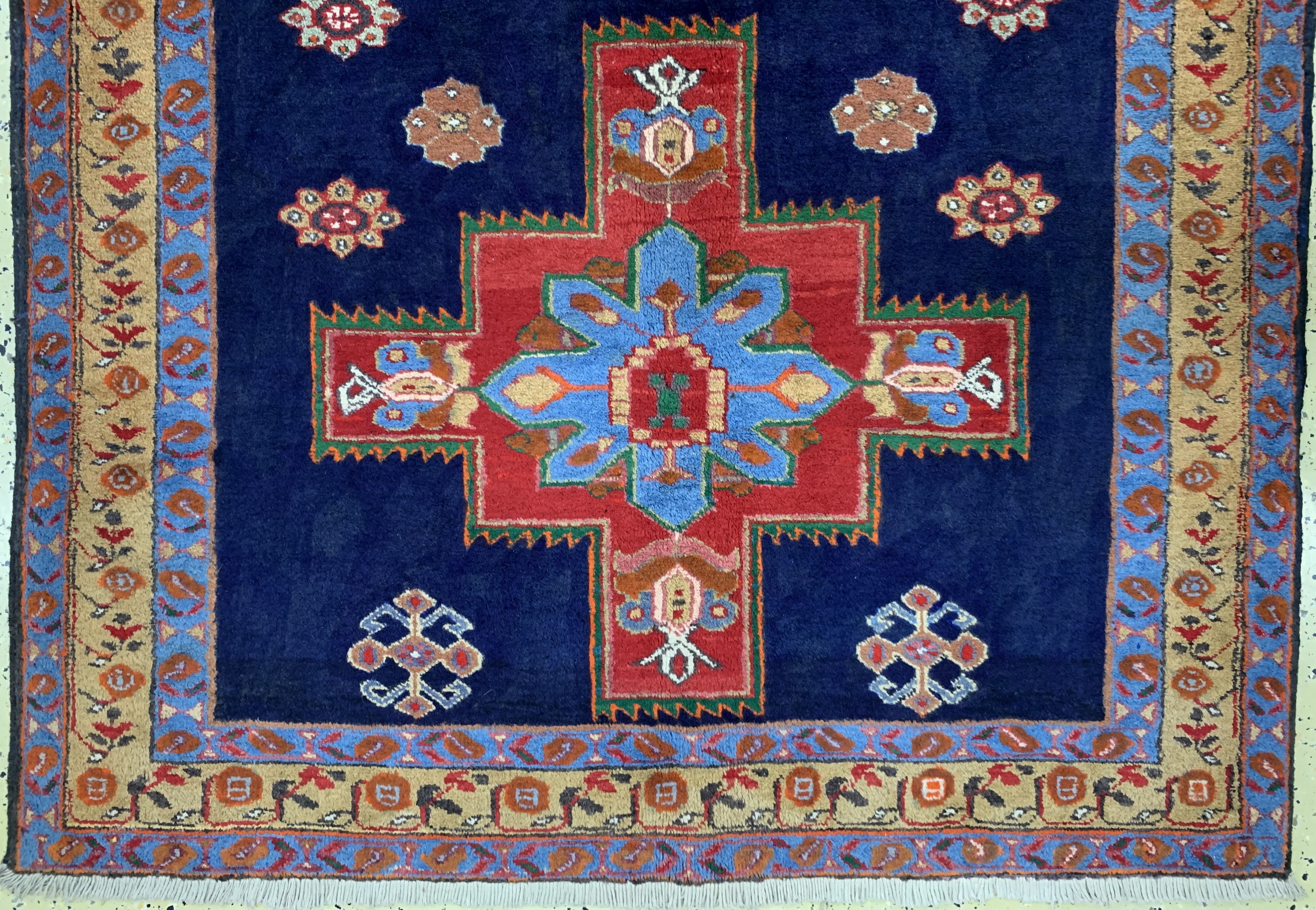 Detail b: Meschgin alt, Persien, Mitte 20.Jhd, Wolle auf Baumwolle, ca. 238 x 150 cm, EHZ: 2