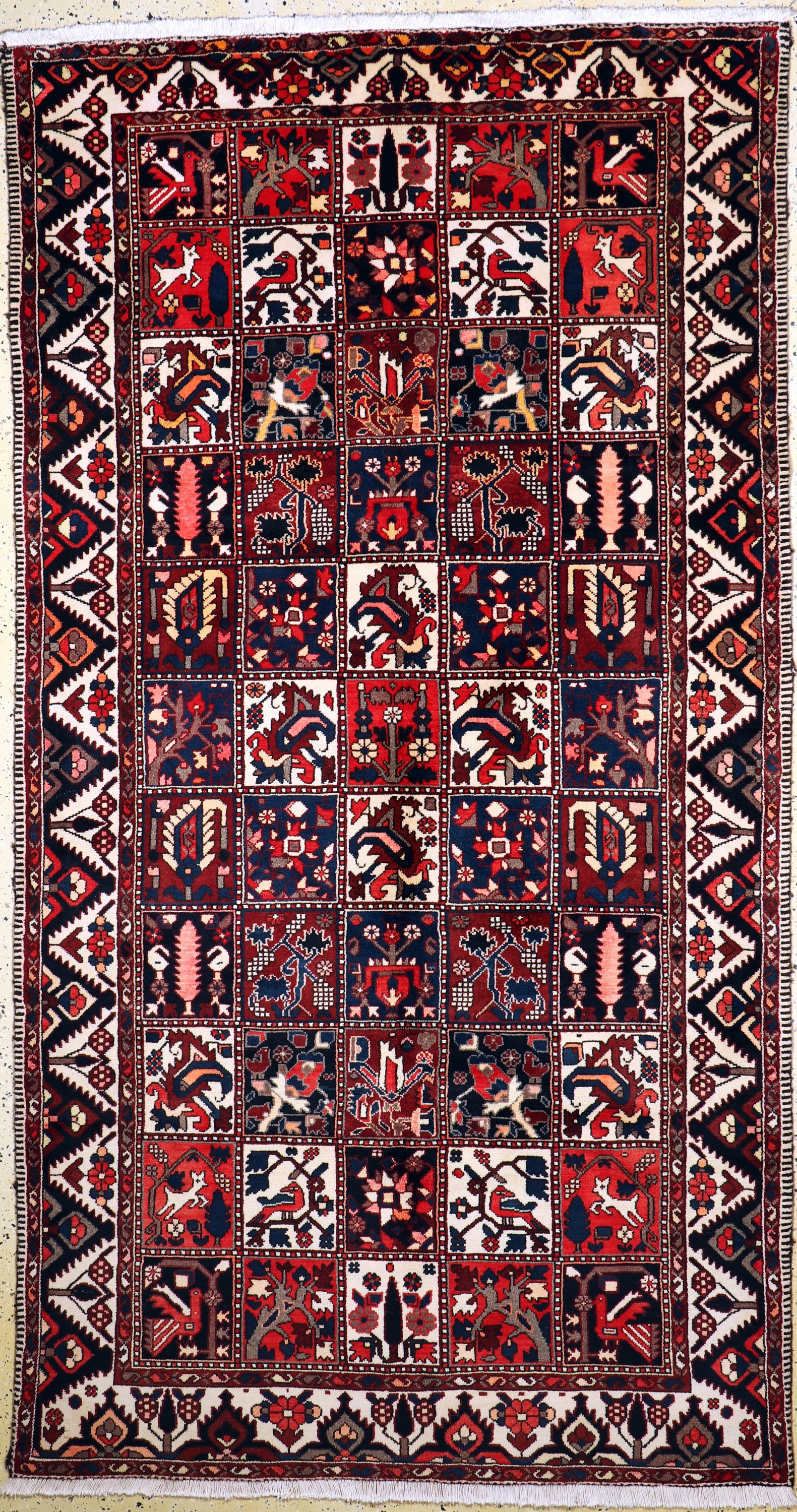 Bachtiar, Persien, Mitte 20.Jhd, Wolle auf Baumwolle, ca. 289 x 154 cm, EHZ: 2
