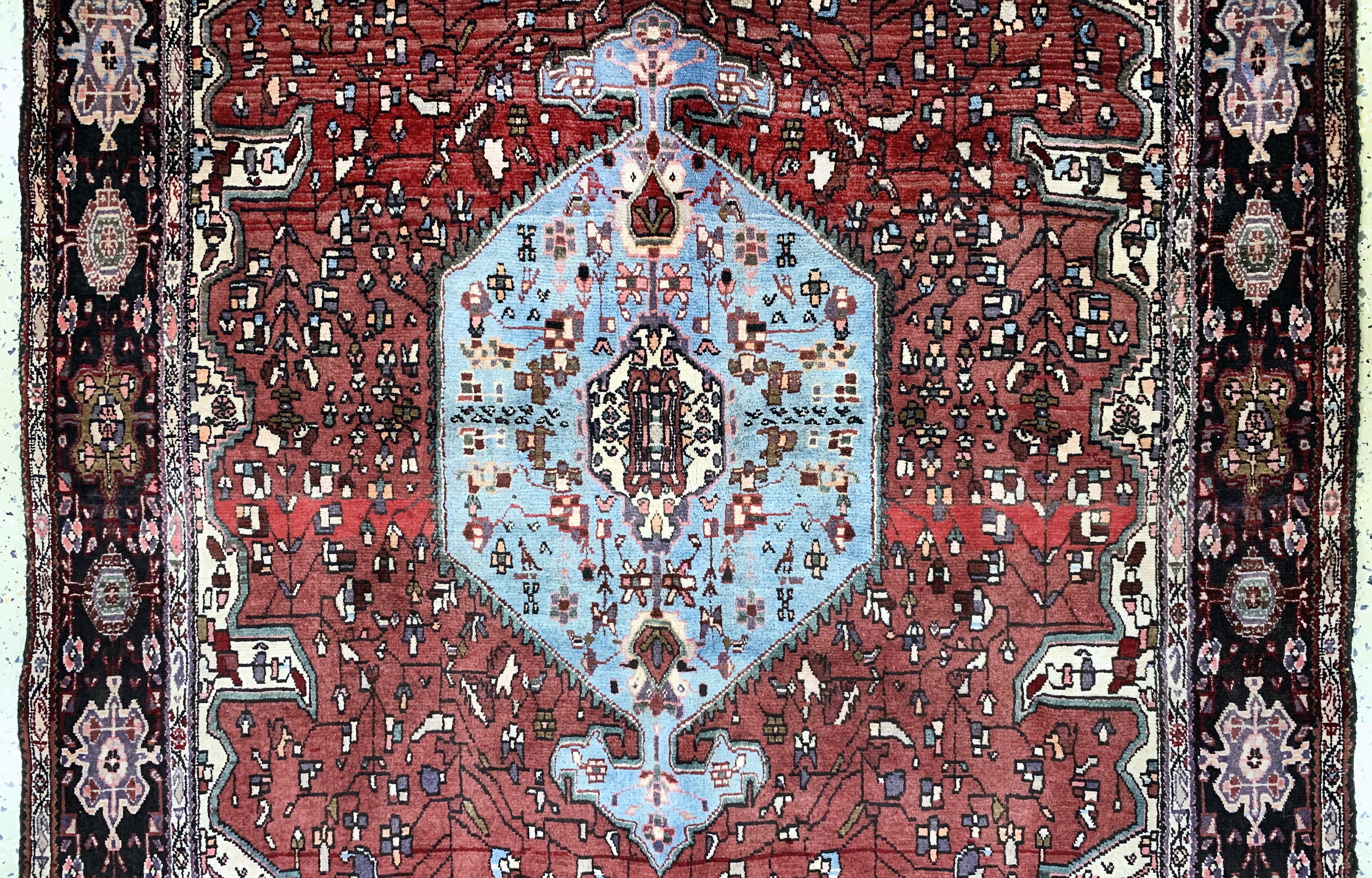 Detail b: Gholtogh alt, Persien, Mitte 20.Jhd, Wolle auf Baumwolle, ca. 207 x 130 cm, EHZ: 2