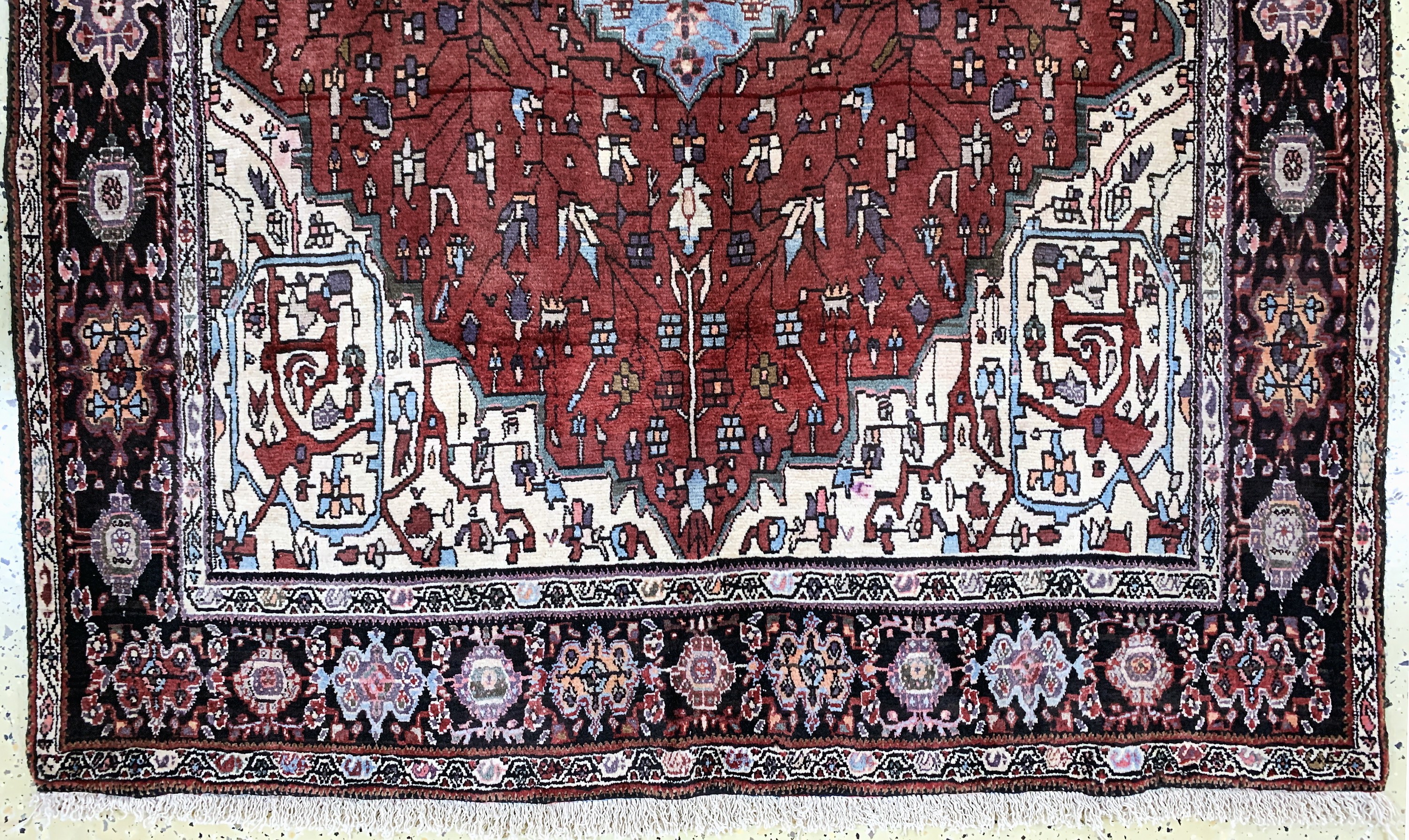 Detail c: Gholtogh alt, Persien, Mitte 20.Jhd, Wolle auf Baumwolle, ca. 207 x 130 cm, EHZ: 2