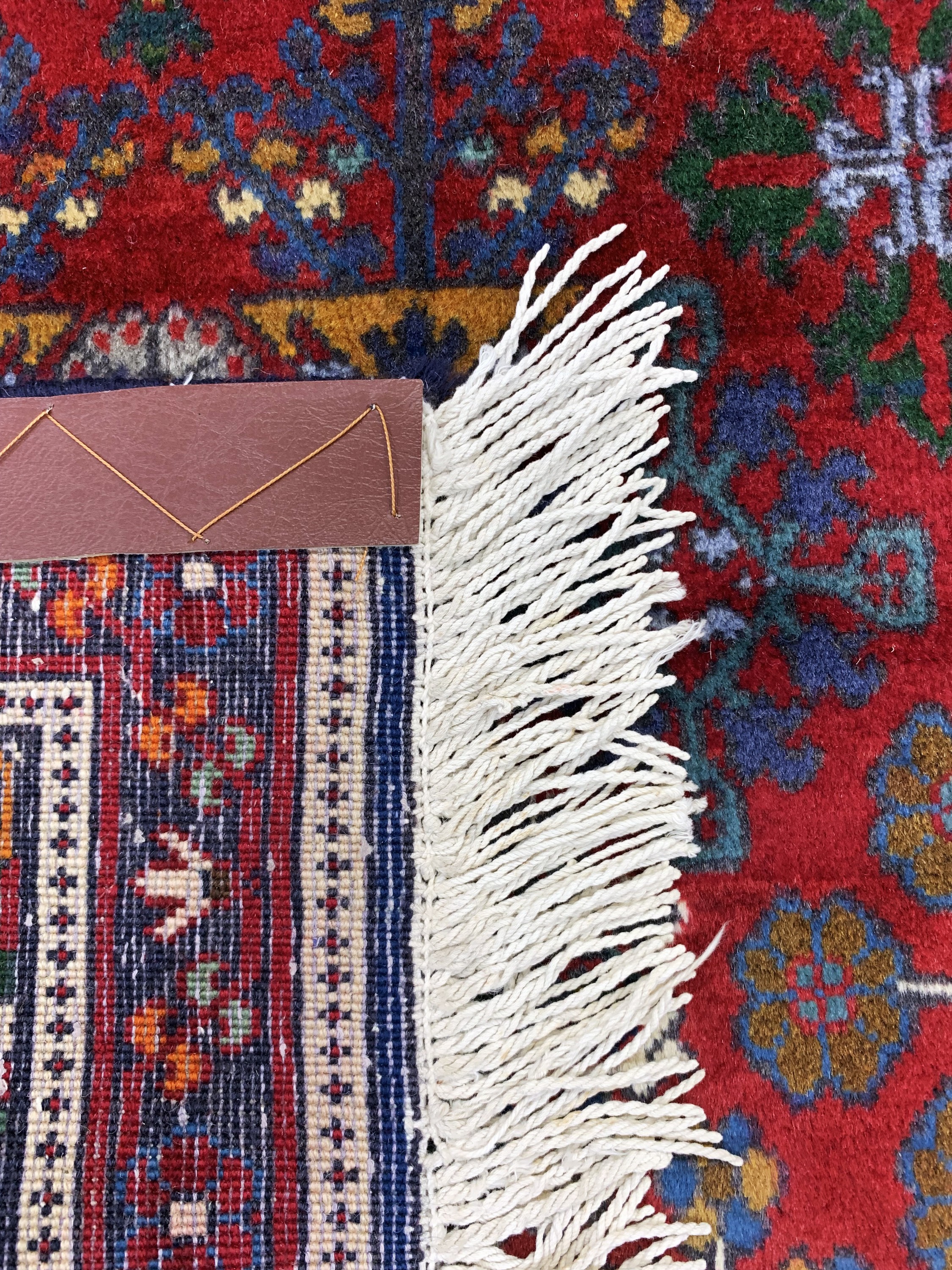 Detail e: Meymeh, Persien, ca. 50 Jahre, Wolle auf Baumwolle, ca. 196 x 95 cm, EHZ: 2