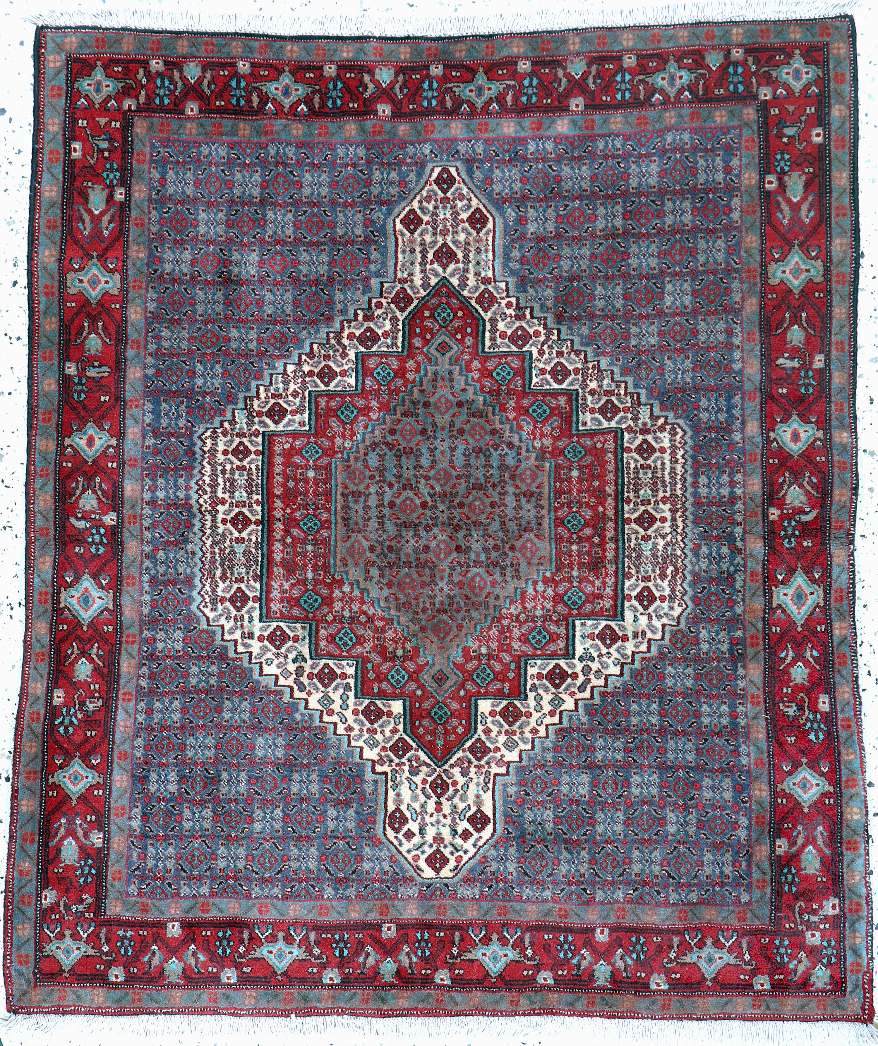 Image 26859596 - Senneh, Persien, ca. 50 Jahre, Wolle auf Baumwolle, ca. 154 x 125 cm, EHZ: 2 ...