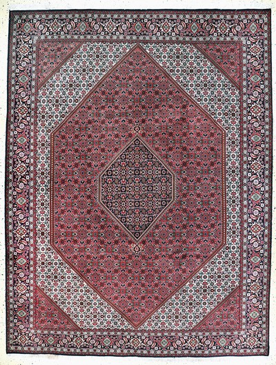 Image Bijar, Persia, late 20th century, wool on cotton, approx. 325 x 250 cm, in need of ...