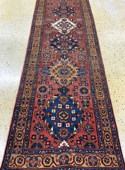26859533d - Sarab alt, Persien, Mitte 20.Jhd, Wolle aufBaumwolle, ca. 326 x 86 cm, EHZ: 2 ...