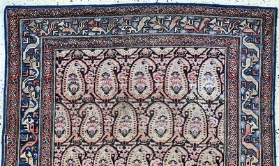 26859558a - Antiker Malayer, Persien, 19.Jhd, Wolle aufBaumwolle, ca. 195 x 125 cm, EHZ: 3 ...