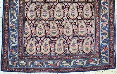 26859558b - Antiker Malayer, Persien, 19.Jhd, Wolle aufBaumwolle, ca. 195 x 125 cm, EHZ: 3 ...