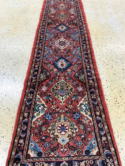 26859560d - Mehraban alt, Persien, Mitte 20.Jhd, Wolle auf Baumwolle, ca. 293 x 77 cm, EHZ: 2 ...