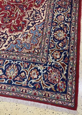 26859569a - Najafabad, Persien, Mitte 20.Jhd, Wolle aufBaumwolle, ca. 318 x 210 cm, EHZ: 2, ...