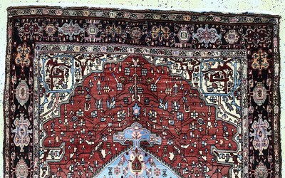 26859576a - Gholtogh alt, Persien, Mitte 20.Jhd, Wolle auf Baumwolle, ca. 207 x 130 cm, EHZ: 2 ...