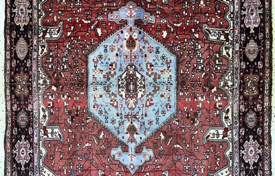 26859576b - Gholtogh alt, Persien, Mitte 20.Jhd, Wolle auf Baumwolle, ca. 207 x 130 cm, EHZ: 2 ...
