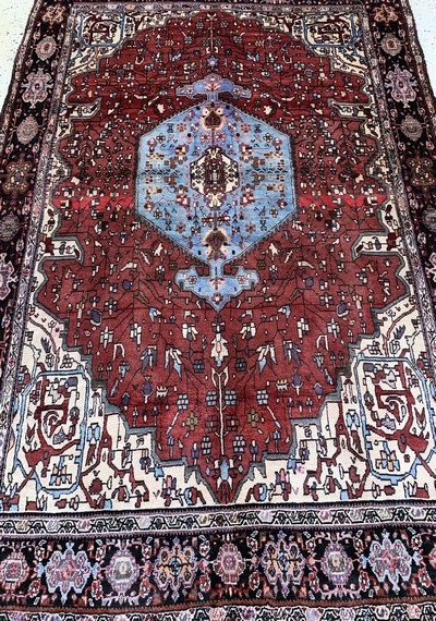 26859576d - Gholtogh alt, Persien, Mitte 20.Jhd, Wolle auf Baumwolle, ca. 207 x 130 cm, EHZ: 2 ...