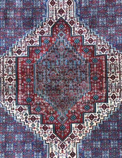 26859596c - Senneh, Persien, ca. 50 Jahre, Wolle auf Baumwolle, ca. 154 x 125 cm, EHZ: 2 ...
