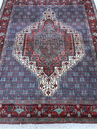 26859596d - Senneh, Persien, ca. 50 Jahre, Wolle auf Baumwolle, ca. 154 x 125 cm, EHZ: 2 ...