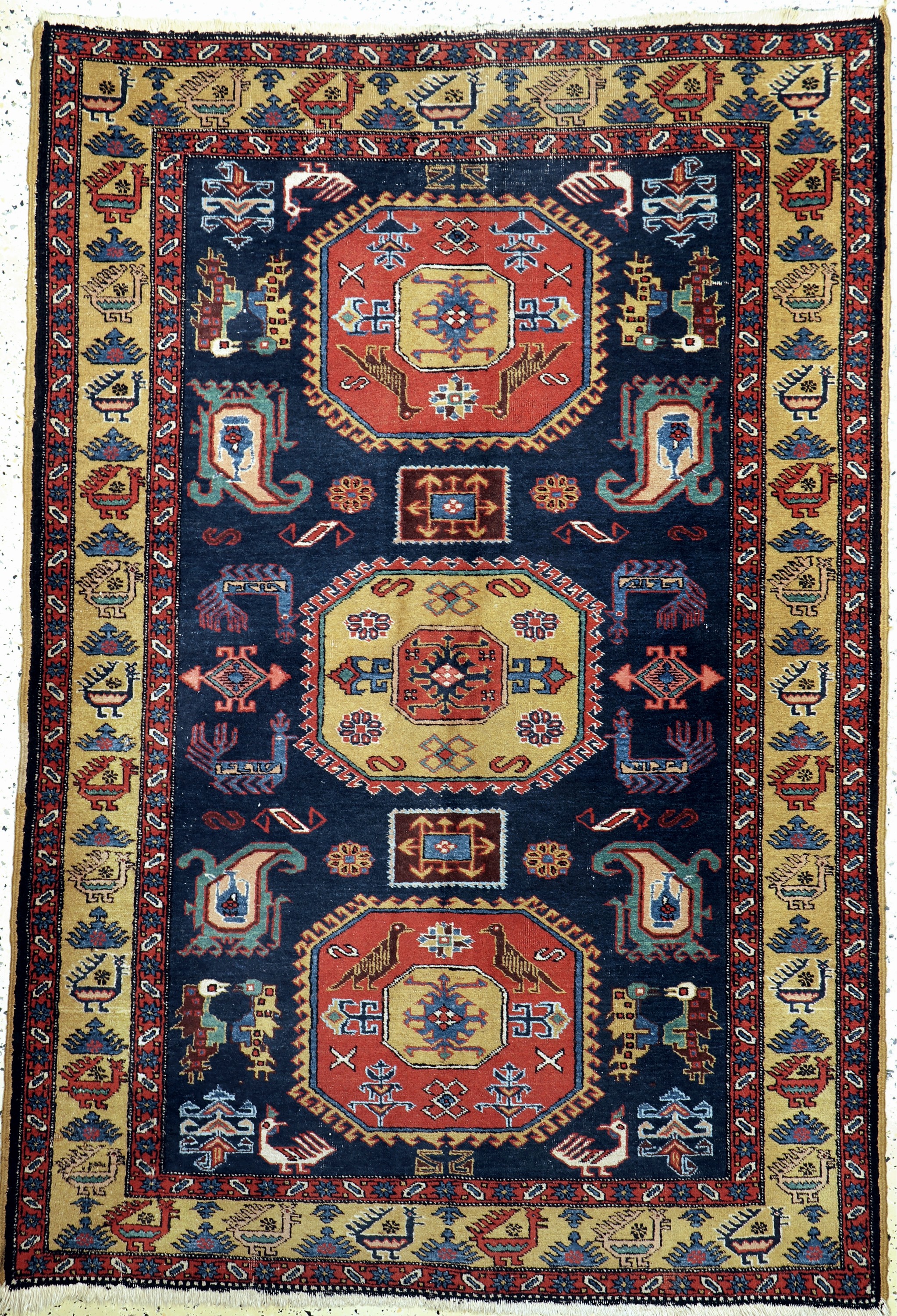 Meschgin alt, Persien, Mitte 20.Jhd, Wolle auf Baumwolle, ca. 205 x 140 cm, EHZ: 3