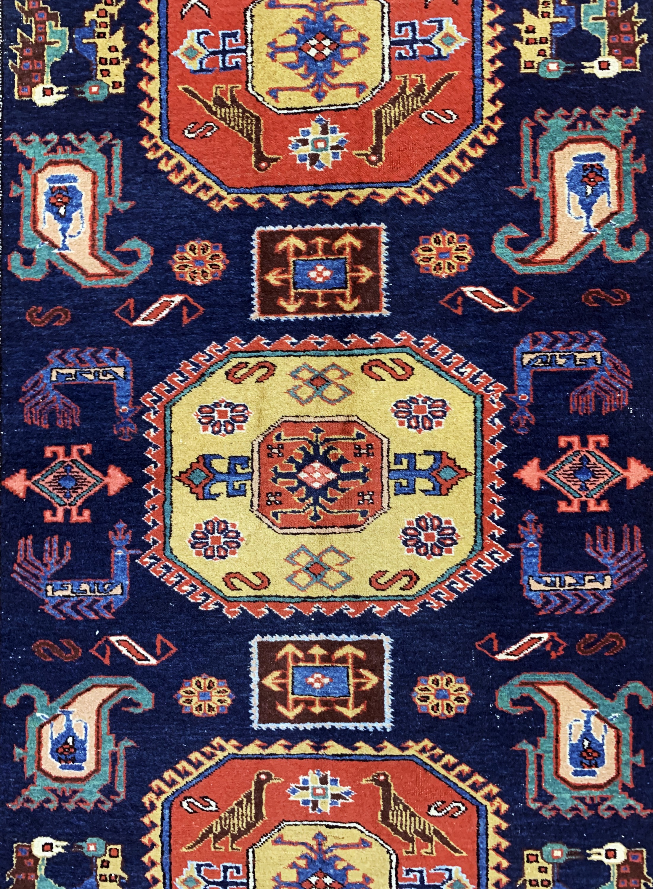 Detail c: Meschgin alt, Persien, Mitte 20.Jhd, Wolle auf Baumwolle, ca. 205 x 140 cm, EHZ: 3