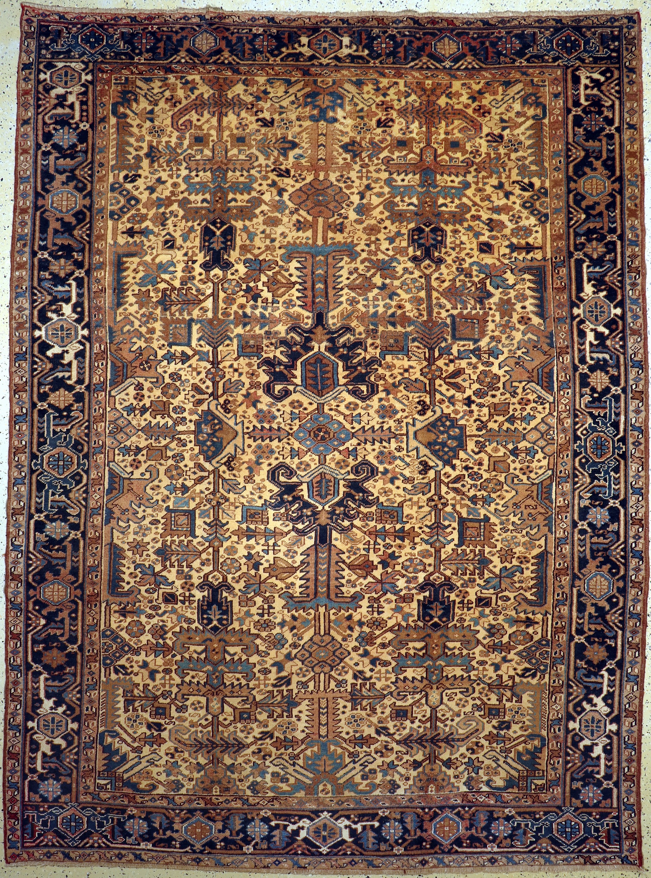 Heriz alt, Persien, Mitte 20.Jhd, Wolle aufBaumwolle, ca. 325 x 242 cm, EHZ: 2
