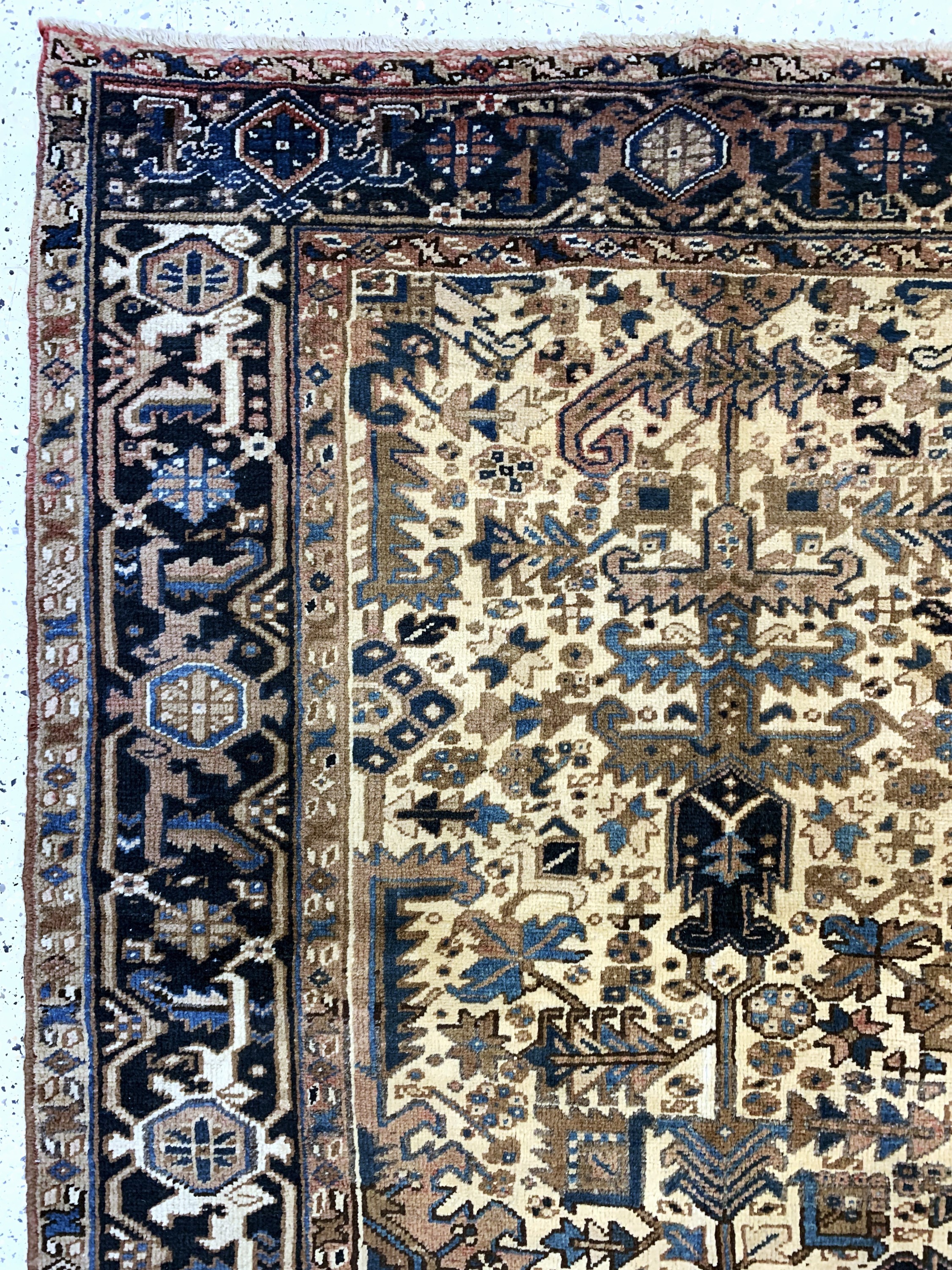 Detail d: Heriz alt, Persien, Mitte 20.Jhd, Wolle aufBaumwolle, ca. 325 x 242 cm, EHZ: 2