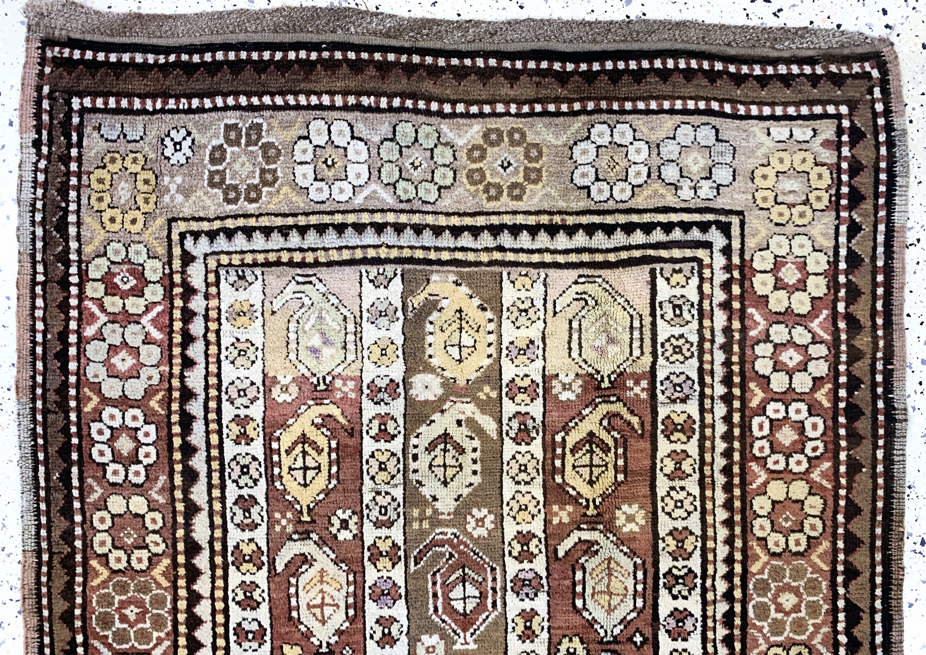 Detail a: Karabagh antik, Kaukasus, um 1900, Wolle auf Wolle, ca. 186 x 112 cm, EHZ: 2-3