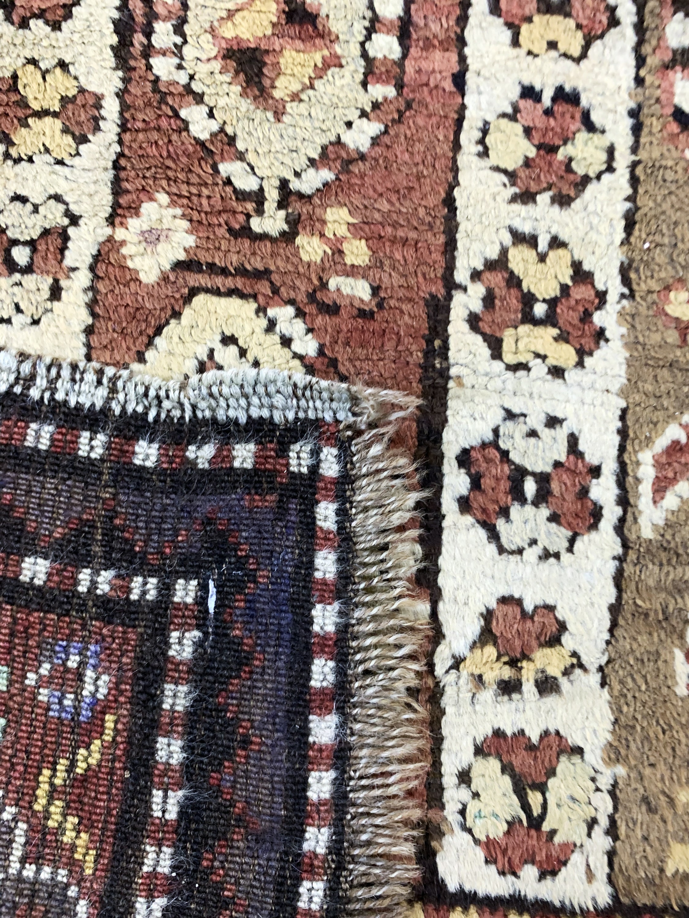 Detail e: Karabagh antik, Kaukasus, um 1900, Wolle auf Wolle, ca. 186 x 112 cm, EHZ: 2-3