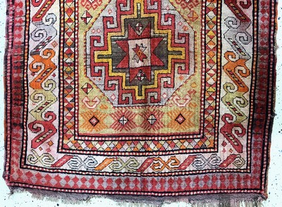26859608d - Kazak antik, Kaukasus, um 1900, Wolle auf Wolle, ca. 332 x 140 cm, EHZ: 3 Schätzpreis: ...