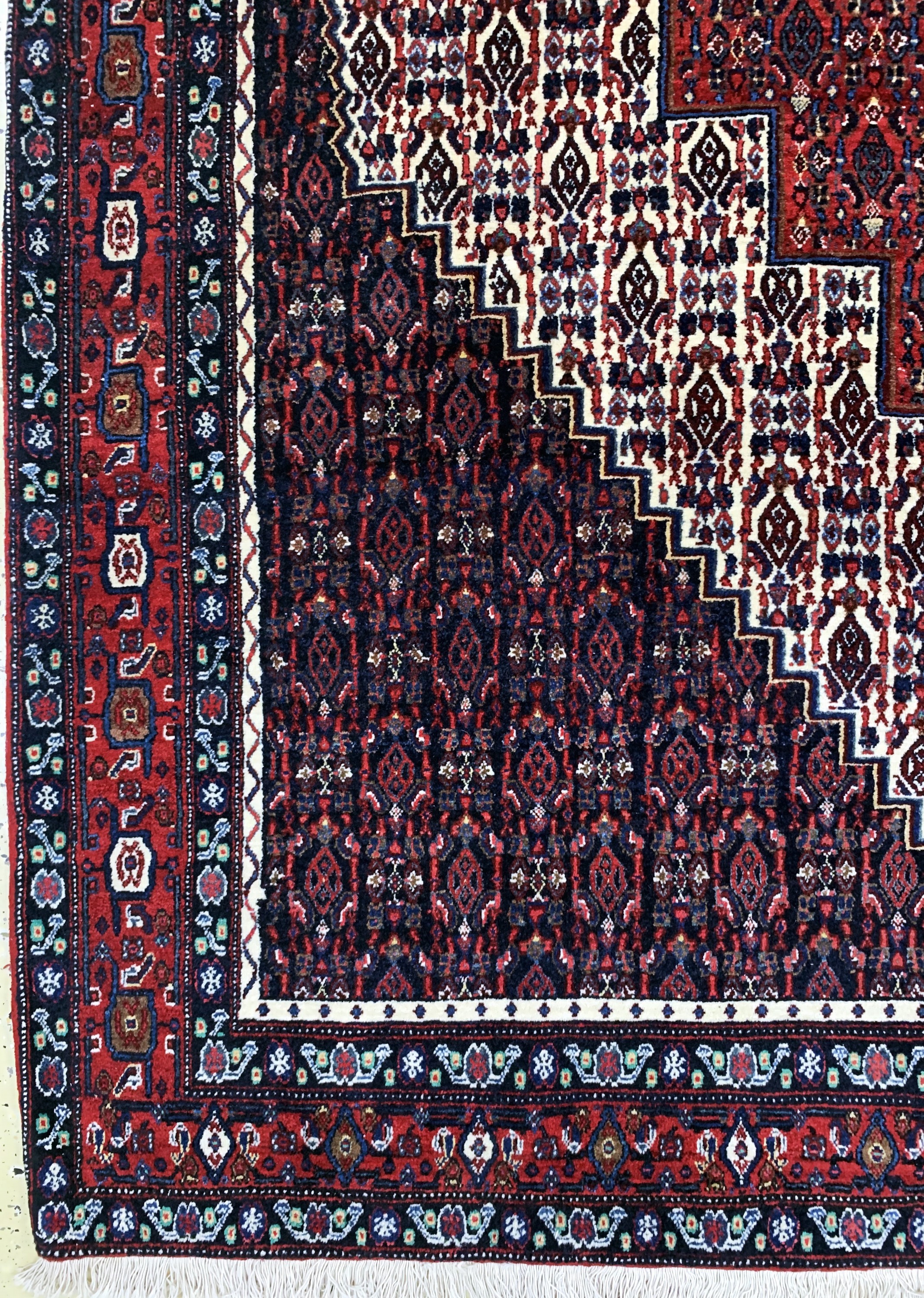Detail b: Senneh alt, Persien, Mitte 20.Jhd, Wolle auf Baumwolle, ca. 307 x 205 cm, EHZ: 2