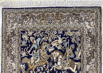 26860081a - Ghom alt, Persien, Mitte 20.Jhd, Wolle mit Seide, ca. 175 x 106 cm, EHZ: 2, (kleine ...