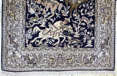 26860081c - Ghom alt, Persien, Mitte 20.Jhd, Wolle mit Seide, ca. 175 x 106 cm, EHZ: 2, (kleine ...