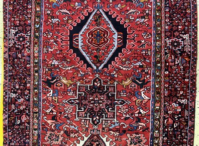 26860087b - Garadjeh alt, Persien, Mitte 20.Jhd, Wolle auf Baumwolle, ca. 413 x 154 cm, EHZ: 1-2 ...