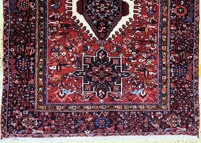 26860087d - Garadjeh alt, Persien, Mitte 20.Jhd, Wolle auf Baumwolle, ca. 413 x 154 cm, EHZ: 1-2 ...
