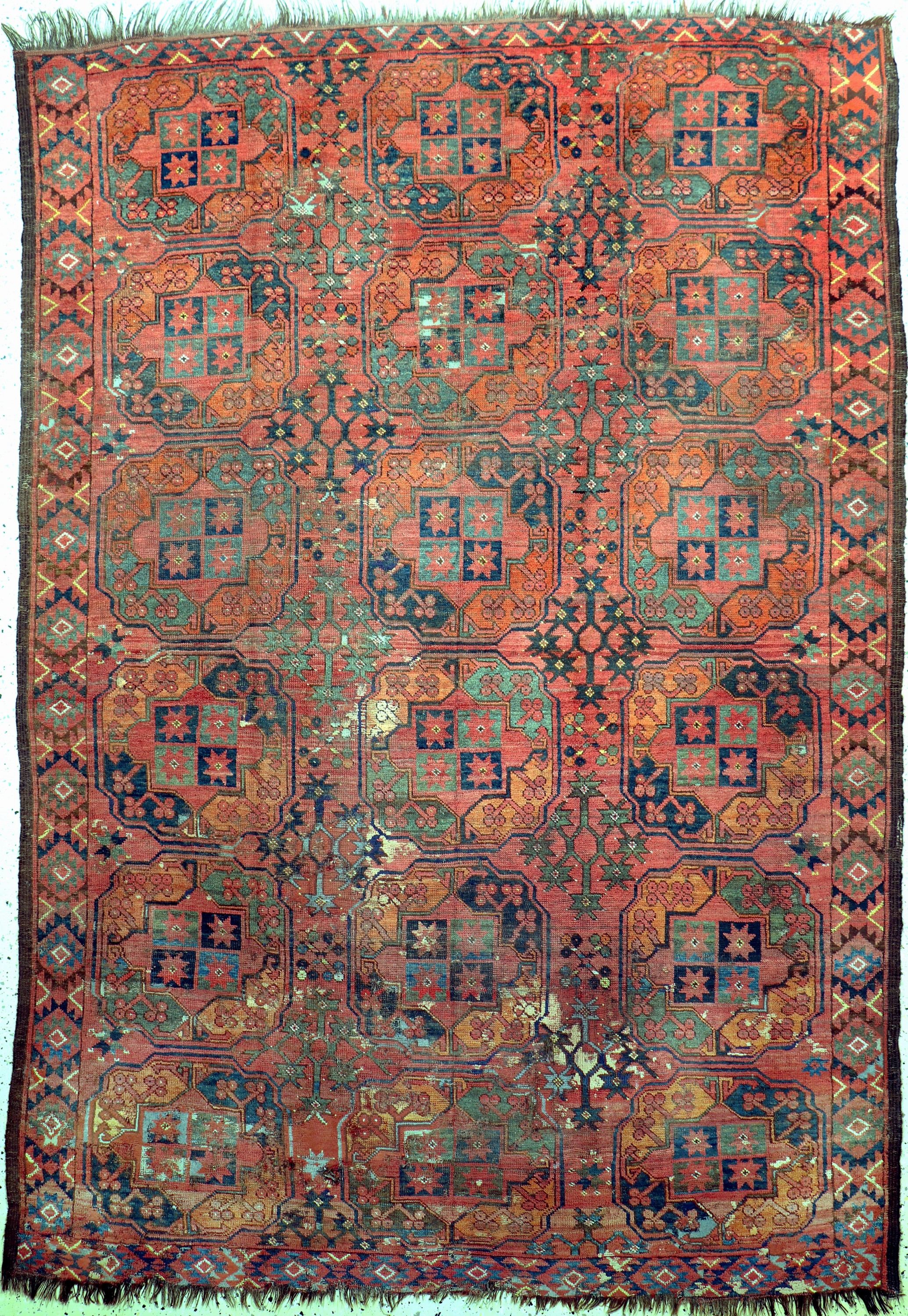 Ersari antik, Turkmenistan, 19.Jhd, Wolle auf Wolle, ca. 288 x 201 cm, EHZ: 4