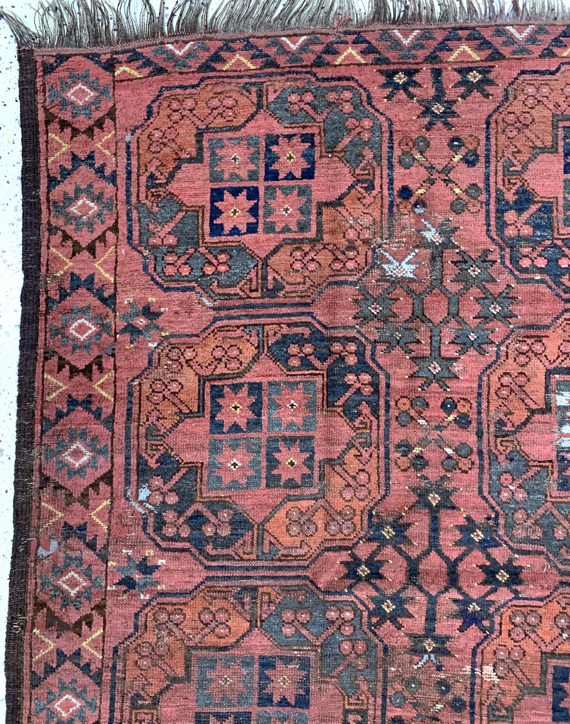 Detail c: Ersari antik, Turkmenistan, 19.Jhd, Wolle auf Wolle, ca. 288 x 201 cm, EHZ: 4