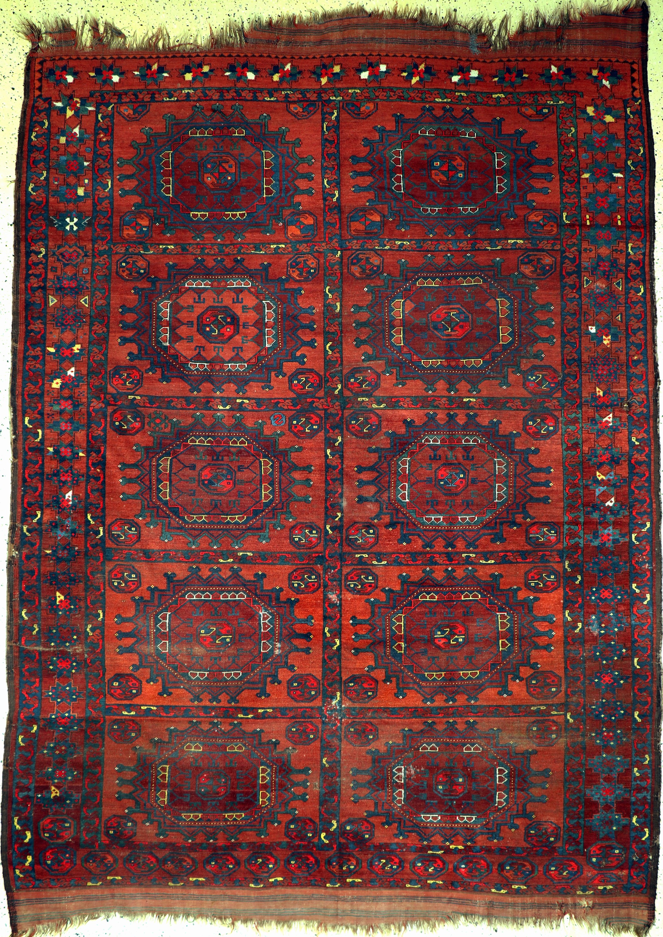 Ersari antik, Turkmenistan, 19.Jhd, Wolle auf Wolle, ca. 293 x 226 cm, EHZ: 4