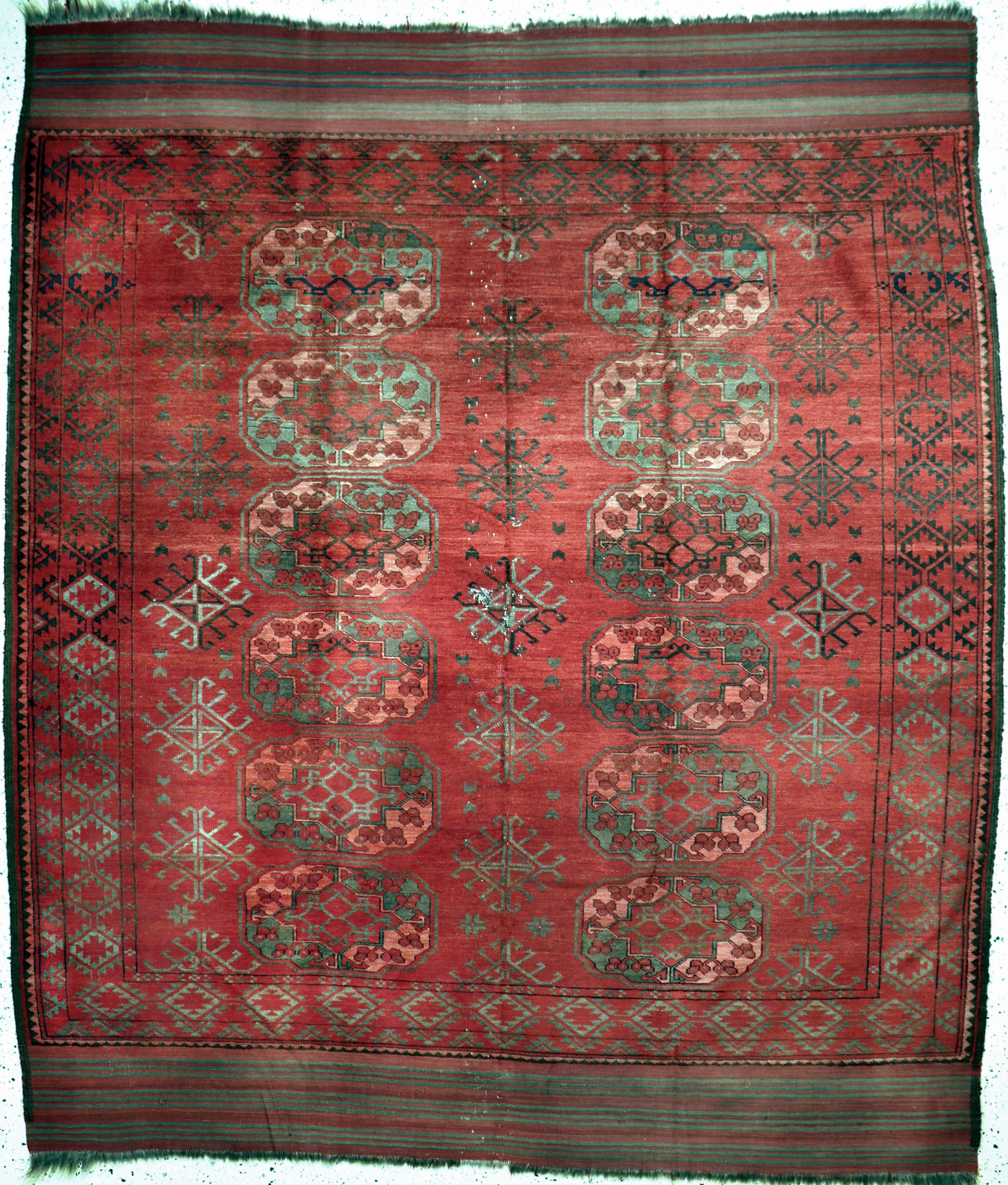 Ersari antik, Turkmenistan, 19.Jhd, Wolle auf Wolle, ca. 263 x 229 cm, EHZ: 4
